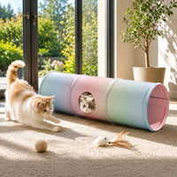 Feline Tunnel Bed Side Window Feline Play Tunnel Padded
