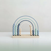 Educational Wooden Abacus Minimalist Rainbow Abacus Early Math Wooden Bead Toy Fine Motor for Children, Classroom
