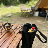 Camping Cooker Bag with Handles Shielded Gas Bottle Carrier Structured Heating Cylinder Bottle Storage Case for Camping, Backpackers, Picnics