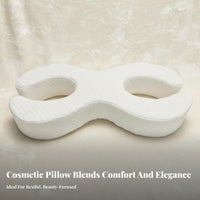 Ergonomic Design Side Sleeper Beauty Pillow Slow Rebound Face Cradle Pillow Reduces Hair Friction for Women, Adults, Nightly Use, Bed, Home