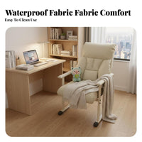 Reclining Function Highspine Recliner with Footrest Padded neckrest Ergonomic Lounger with Footrest reinforcement Computer Chair Adjustable Height for telecommuting Workers, "Big and Tall" Users, Dorm Room, Studying, Relaxation, Gaming Setup
