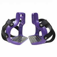 Aluminum Horse Stirrups Stainless Steel Aluminum Stirrups Equestrian Gear Polished Finish for Adults