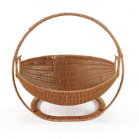 Imitation Rattan Basket Decorative Handwoven Basket Water-resistantResistant for Tabletop, Living Room