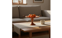 Double Handle Fruit Tray Decorative Retro Wooden Display Tray Fruit Platter for Guesthouse