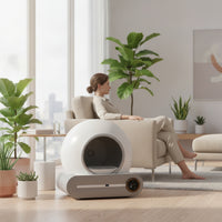 Automatic Litter Box Smart Self-Cleaning Litter Box Pet Supply Safe App-Connected for Cats, Home, Apartments