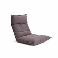 Foldable Design Adjustable Backrest Chair Back Support Multi-Position Floor Recliner High-Resilience Padding Lounge Seat Breathable Textile for Students, Gamers, Young Adults, Bedroom, Bay Window, Living Room