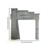 Textured Railway Tunnel Portal Detailed Miniature Tunnel Entrance Standard Railroad Structure Micro for Hobbyists