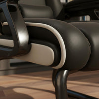 Thickly Padded Cushion High Back Executive Chair Adjustable Headrest Support Executive Chair Heavy Duty Scratch Resistant for Executives, Study Room, Gaming