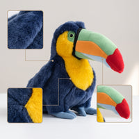 Toucan Stuffed Toy Super Soft Stuffed Toucan Fuzzy Cuddly for Children, Nursery, Shelf Display