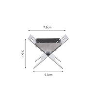 Titanium Folding Fire Fire Bowl Compact Foldable Fire Fire Bowl Lightweight Portable Cooker with Support Base Collapsible for Backpacking