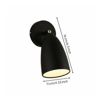Modern Minimalist Adjustable Bedside Wall Light Area Saving Extendable Wall Reading Light Gold Finish for Readers, Bedroom, Study