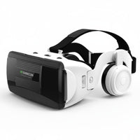 Lens Cloth Included VR Headset with Headphones Lightweight Body 3D Immersive Reality Headset Comfortable Fit Tech Gadget 360-Degree View for Home Entertainment