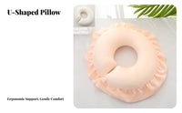 U-Shaped Face Pillow Comfortable Massage Table Face Cradle Supportive Spa Headrest Pillow for Beauticians, Office Workers, Beauty Salon, Home, Travel