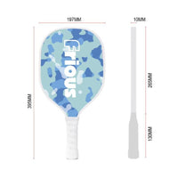2 Pieces Beginner Pickleball Paddle Set with Balls Sturdy Pickleball Paddle with Balls Complete Racket Comfortable for Adults, Families, Recreational Play