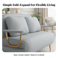 Transshapeable Pull-Extendable Armchair Foldable Design Single Fold-Extendable Lounger versatileUse Space-Saving for Residents