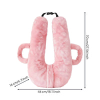 Washable Cover Kids Car Travel Pillow Soft and Comfortable Car Seat Travel Pillow Ergonomic Design Soft Head Neck Support Cushion Multi-Functional for Toddlers, Road Trips