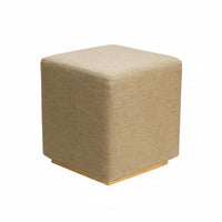Nordic Design Upholstered Square Stool hardwood Wood Legs Small Seat Multi-Functional Indoor Furniture Space-Saving for Shop Owners, Homeowners, Interior Decorators, Fitting Room, Entryway, Bedroom, Hallway