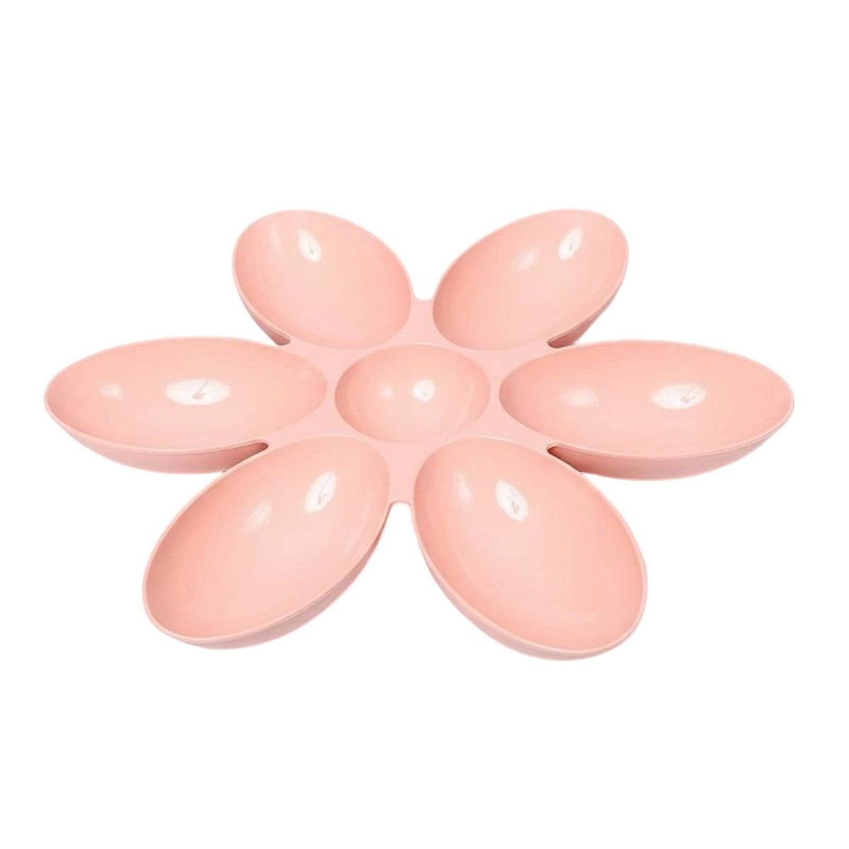 Anti-Tip Design Flower Shaped Pet Bowl Non-Slip Bottom 6-Petal Cat Food Bowl Long-Lasting for Dog Owners, Creature Rescuers, Indoor, Kitchen
