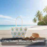 Handmade Crocheted Hollow-hollowed Bag Woven design and design Hollow-hollowed Knit tote Lightweight women's reachory informal for journeyers, design and design aficionados, Young Adults, Summer hollowedings, getaway, journey, Shopping