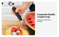 Fruit Sphere Er Easy to Clean Double-Headed Fruit Sphere Er Fruit Sphere Spoon Long-Lasting Stainless Steel Ice Cream Ladle