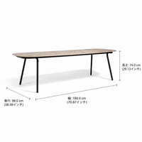 Garden Table Set, Outdoor Dining Table, Extendable, Picnic Table, Modern Minimalist