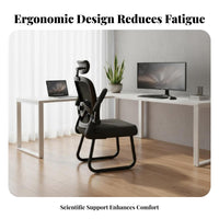 Ergonomic Mesh Chair effortless Rolling Casters Office Furniture Adjustable Headrest Flip-up Armrests for game players