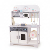 Freestanding Pretend Kitchen Set Children's Kitchen Playset Open Shelving for Children