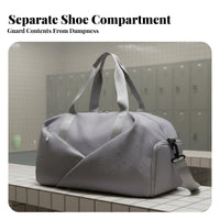 Shoe Compartment Gym Bag Water Gym Bag with Shoe Compartment Multifunctional for Swimmers, Journeyers, Swimming, Weekend Trips, Airport