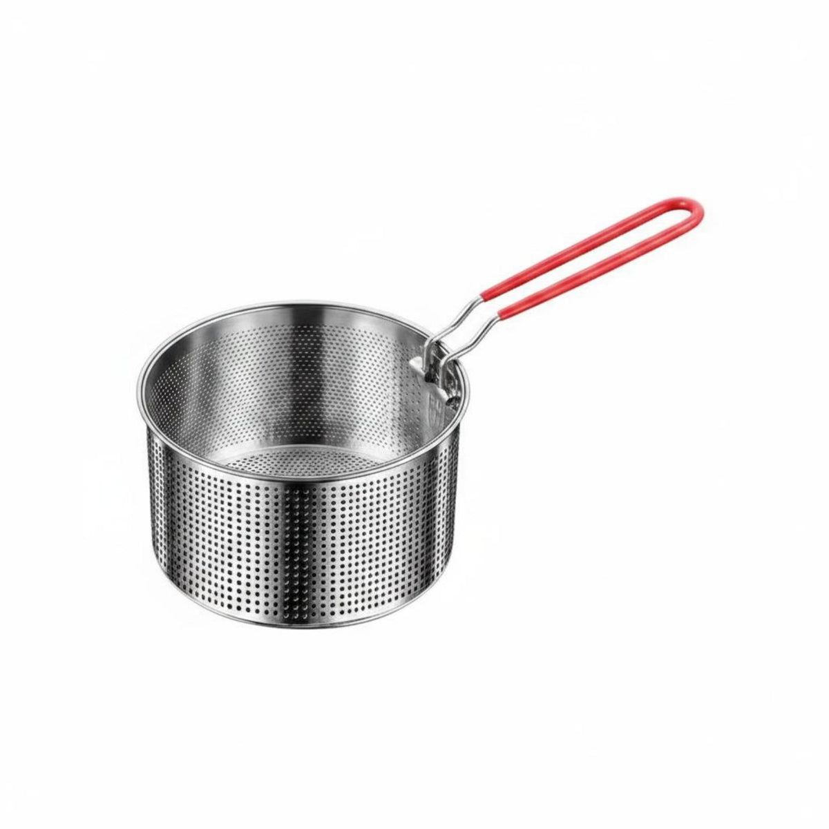 Deep Fryer Basket Easy to Clean Stainless Steel Deep Fryer Basket Large Capacity Perforated Colander with Handle