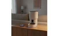 App Control Automatic Pet Feeder Distant Feeding Smart Pet Food Dispenser Double Power Supply for Business Trips, Travel