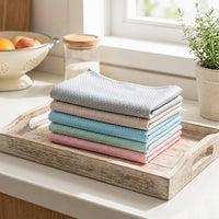 Fish Scale Microfibre Cloth, Highly Absorbent Cleaning Cloths for Glass and Mirrors, Reusable Microfiber Blend