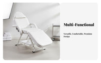 Adjustable Dermal Design Bed Firm Foam Cushion Reclining Dermal Design Table Heavy-Duty Steel Frame Foldable Eyelash Bed for Lash Technicians, Salons