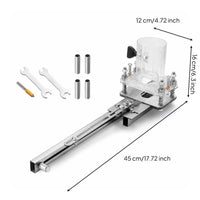 Adjustable Wood-Routing Slotting Jig Precision Slotting Jig with Guide Easy to Use Tool Heavy-Duty for Woodworkers