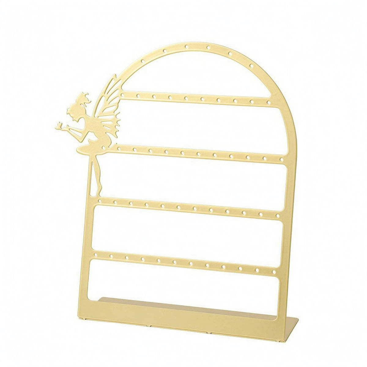 Fairy Silhouette Earring Display Rack Arched Frame Earring Display Stand Flat Base Iron