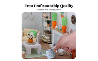 Miniature Watering Can Retro Design Dollhouse Watering Pot Distressed Finish Dollhouse Garden Tool for Hobbyists, Fairy Gardens, Dioramas