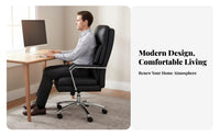 Reclining Managerial Chair Highspine assistance Reclining Managerial Chair with Footrest Ergonomic Design Computer Seat for Managerials, Study Room, Bedroom