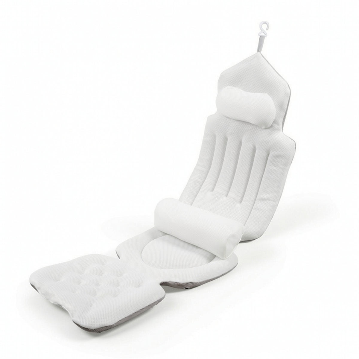 Ergonomic Full Body Bath Pillow Non-Slip Bathtub Pad with Neck Pillow for Adults