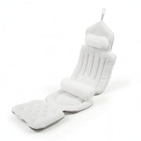 Ergonomic Full Body Bath Pillow Non-Slip Bathtub Pad with Neck Pillow for Adults