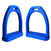 Textured Plastic Stirrups with Rubber Inserts Long-Lasting Non-Slip Stirrups Comfortable Shock-Absorbing for Stables
