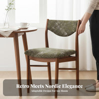 Sturdy Wood Frame Yspine Armchair French influenced Design Dining Chair mid-centuryera Modern and aesthetic Indoor Furniture Ergonomic arcd spine supportrest for Small Apartment Residents, Interior Designers, Home Office, Kitchen, Living Room, Restaurant