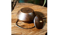 Vintage Finish Turkish Tea Kettle Decorative Spout Hammered Copper Tea Kettle