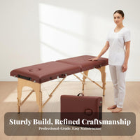Lightweight Portable Massage Bed High-Density Foam Portable Massage Table Waterproof and Oil-Resistant Folding Treatment Table Heavy Duty for Mobile Therapists, Beauticians, Estheticians, Beauty Salons, Salon, Medical Facility S, Medical Facility