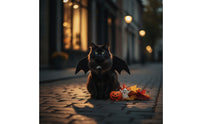 Pet Vampire Wings Easy to Wear Vampire Wings Costume with Straps Cosplay Accessory Cute for Pets, Photoshoots