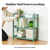 Space-Saving Multi-Tier Rolling storage trolley Easy Assembly Shelf single-tier Large Capacity Household Storage Minimalist design for household owners, Office Workers, Bathroom, Living Room, Bedroom, Narrow areas