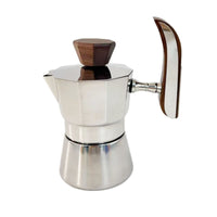 Coffee-Themed Sculpture with Wood Modern Coffee Station Decoration Minimalist Tabletop Ornament for Home Baristas, Kitchen Counter