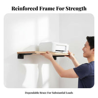 Straight vertical surfaceMounted Board Antiscuff Display Shelf Water-Resistant