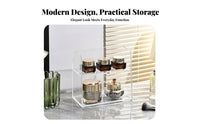 Tiered Rotating cosmetic Stand Space-Saving Cosmetic Organizer Large Capacity