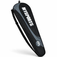 Single Shoulder Strap Badminton Racket Bag Slim Badminton Racquet Bag Teardrop-Shaped Sports Gear Padded