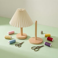 Wooden Spool Holder Unattached Standing Wood Spool Stand Space Saving