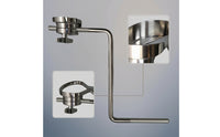 Rigid Z-Shaped Mount Rod Metal Z-Arm High-Quality Drum Rod with Clamp Sturdy for Percussionists